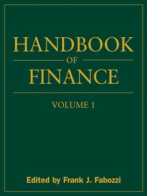 cover image of Handbook of Finance, Financial Markets and Instruments